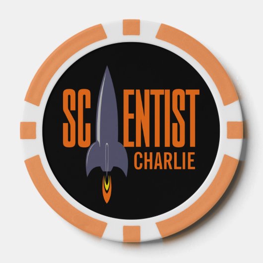 Poker-Chips des Rocket Scientist-individuellen Nam Pokerchips (Vorderseite)