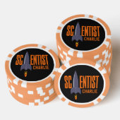 Poker-Chips des Rocket Scientist-individuellen Nam Pokerchips (Stapel)