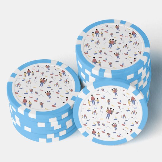 Poker-Chips des Vaters Pokerchips (Stapel)