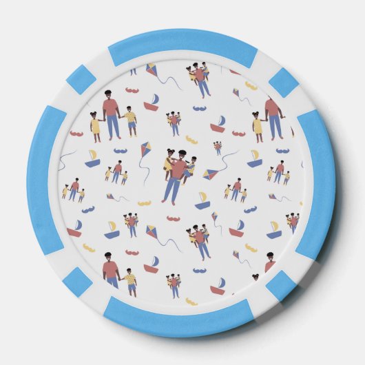 Poker-Chips des Vaters Pokerchips (Rückseite)