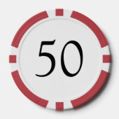 Poker-Chips für Ihre Anzahl und Farben anpassen Pokerchips (Vorderseite)
