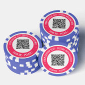 Poker-Chips für Ihren QR-Code Wählen Sie Farben au Pokerchips (Stapel)