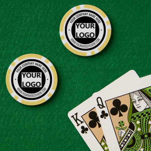 Poker-Chips für kundenspezifische Firmenlogo, Text Pokerchips (Pokertisch (doppelt))