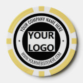 Poker-Chips für kundenspezifische Firmenlogo, Text Pokerchips (Vorderseite)