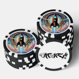 Poker-Chips für Raketenschiffe Pokerchips
