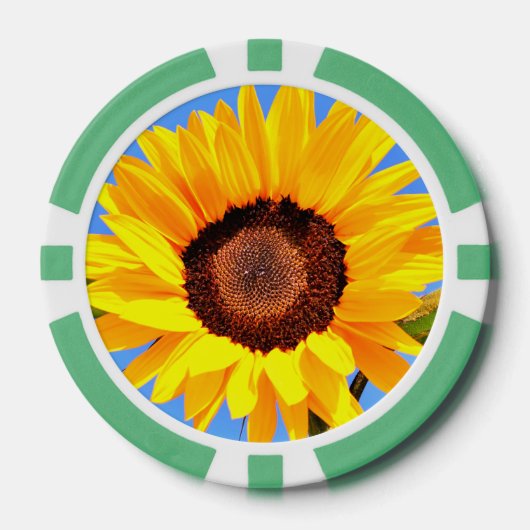 Poker-Chips für Sonnenblumen Pokerchips (Vorderseite)