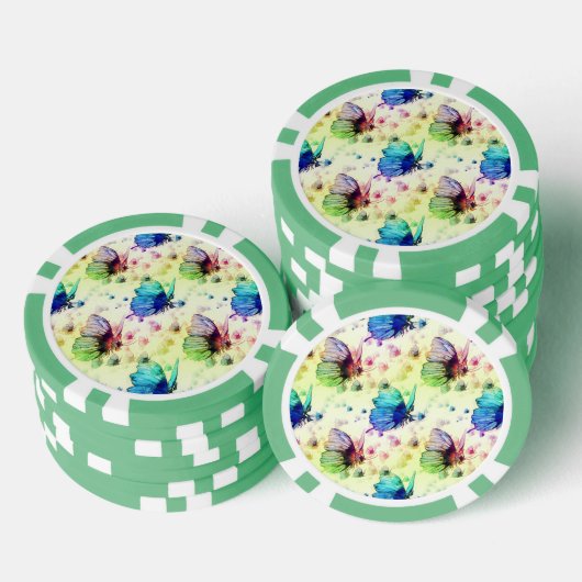 Poker-Chips für Wasserfarben Pokerchips (Stapel)