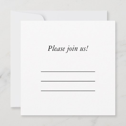 Poker Chips Galore Einladung (Rückseite)