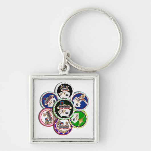 Poker Chips Galore Schlüsselanhänger (Vorne)