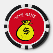 Poker-Chips - Kundenspezifische Geldbörse - Name h Pokerchips (Vorderseite)