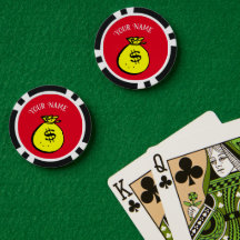Poker-Chips - Kundenspezifische Geldbörse - Name h