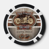Poker-Chips mit dem Emblem "True Classic Motorräde Pokerchips (Rückseite)