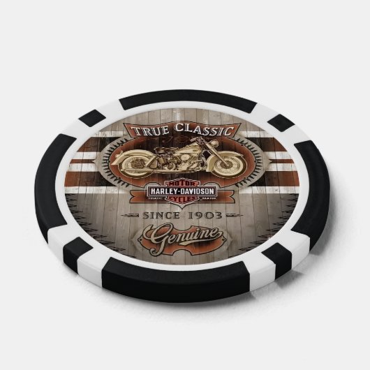 Poker-Chips mit dem Emblem "True Classic Motorräde Pokerchips (Einzeln)
