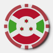 Poker-Chips mit der Flagge Burundis Pokerchips (Vorderseite)