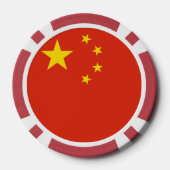 Poker-Chips mit der Flagge der China Pokerchips (Rückseite)