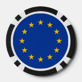 Poker-Chips mit der Flagge der europäischen Gewerk Pokerchips (Rückseite)