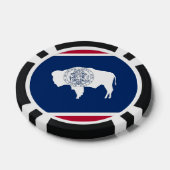Poker-Chips mit der Flagge des Wyoming Pokerchips (Einzeln)