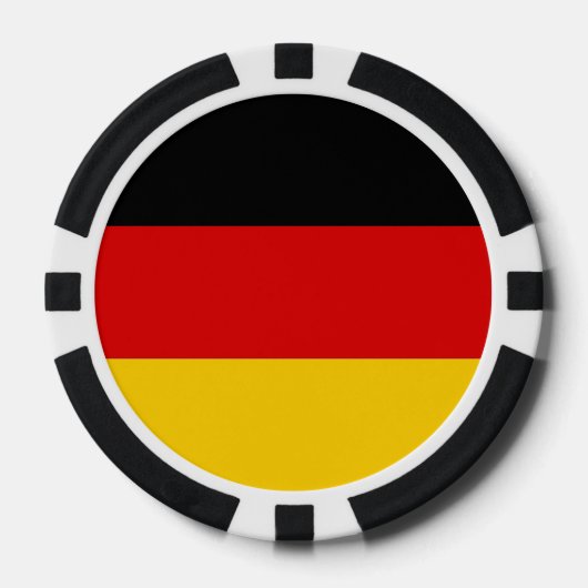 Poker-Chips mit der Flagge Deutschlands Pokerchips (Vorderseite)