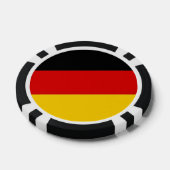 Poker-Chips mit der Flagge Deutschlands Pokerchips (Einzeln)