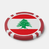 Poker-Chips mit der Flagge Libanons Pokerchips (Einzeln)