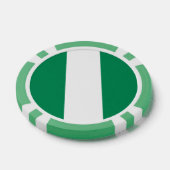 Poker-Chips mit der Flagge Nigerias Pokerchips (Einzeln)