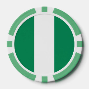 Poker-Chips mit der Flagge Nigerias Pokerchips