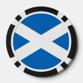 Poker-Chips mit der Flagge Schottlands, Vereinigte Pokerchips (Rückseite)