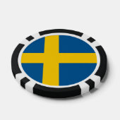 Poker-Chips mit der Flagge Schwedens Pokerchips (Einzeln)