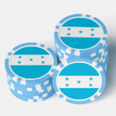 Poker-Chips mit der Flagge von Honduras Pokerchips (Stapel)