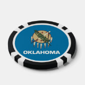Poker-Chips mit der Flagge von Oklahoma Pokerchips (Einzeln)
