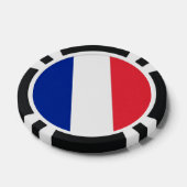 Poker Chips mit der französischen Flagge (Einzeln)