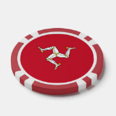 Poker-Chips mit der Isle of Man Flag, Vereinigtes Pokerchips (Einzeln)