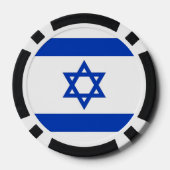 Poker-Chips mit der israelischen Flagge Pokerchips (Rückseite)