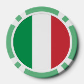 Poker Chips mit der italienischen Flagge (Rückseite)