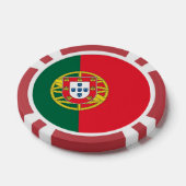 Poker Chips mit der portugiesischen Flagge (Einzeln)