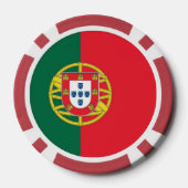 Poker Chips mit der portugiesischen Flagge (Rückseite)