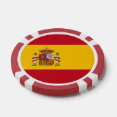Poker-Chips mit der spanischen Flagge Pokerchips (Einzeln)