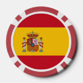 Poker-Chips mit der spanischen Flagge Pokerchips (Rückseite)