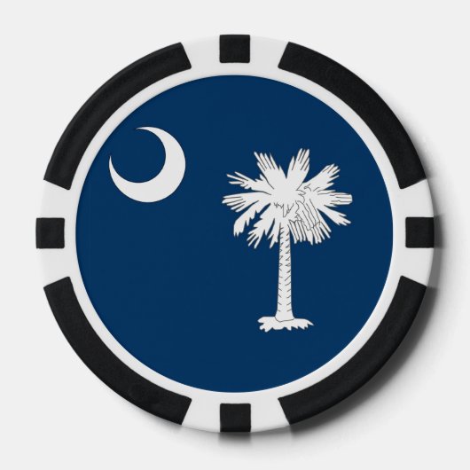 Poker Chips mit Flag South Carolina (Vorderseite)