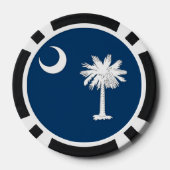 Poker Chips mit Flag South Carolina (Rückseite)