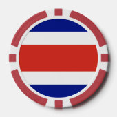 Poker Chips mit Flag von Costa Rica (Vorderseite)