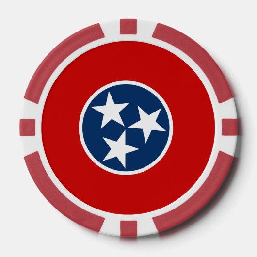Poker-Chips mit Flag von Tennessee Pokerchips (Vorderseite)