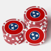Poker-Chips mit Flag von Tennessee Pokerchips (Stapel)