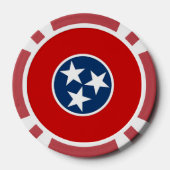 Poker-Chips mit Flag von Tennessee Pokerchips (Rückseite)