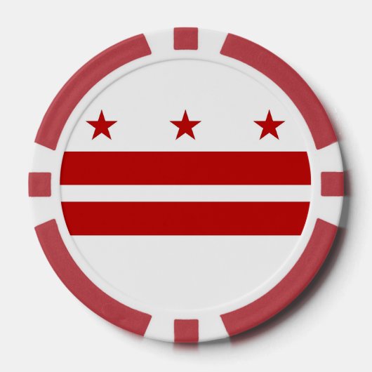 Poker-Chips mit Flag Washington DC Pokerchips (Vorderseite)