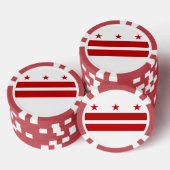 Poker-Chips mit Flag Washington DC Pokerchips (Stapel)