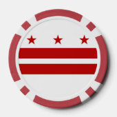 Poker-Chips mit Flag Washington DC Pokerchips (Rückseite)