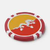 Poker-Chips mit Flagge Bhutans Pokerchips (Einzeln)