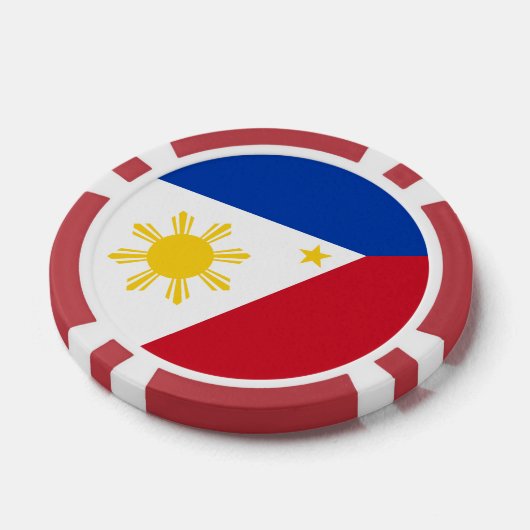 Poker-Chips mit Flagge der Philippinen Pokerchips (Einzeln)