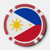 Poker-Chips mit Flagge der Philippinen Pokerchips (Rückseite)